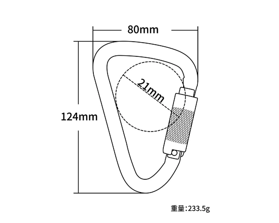 Locking Steel Carabiner